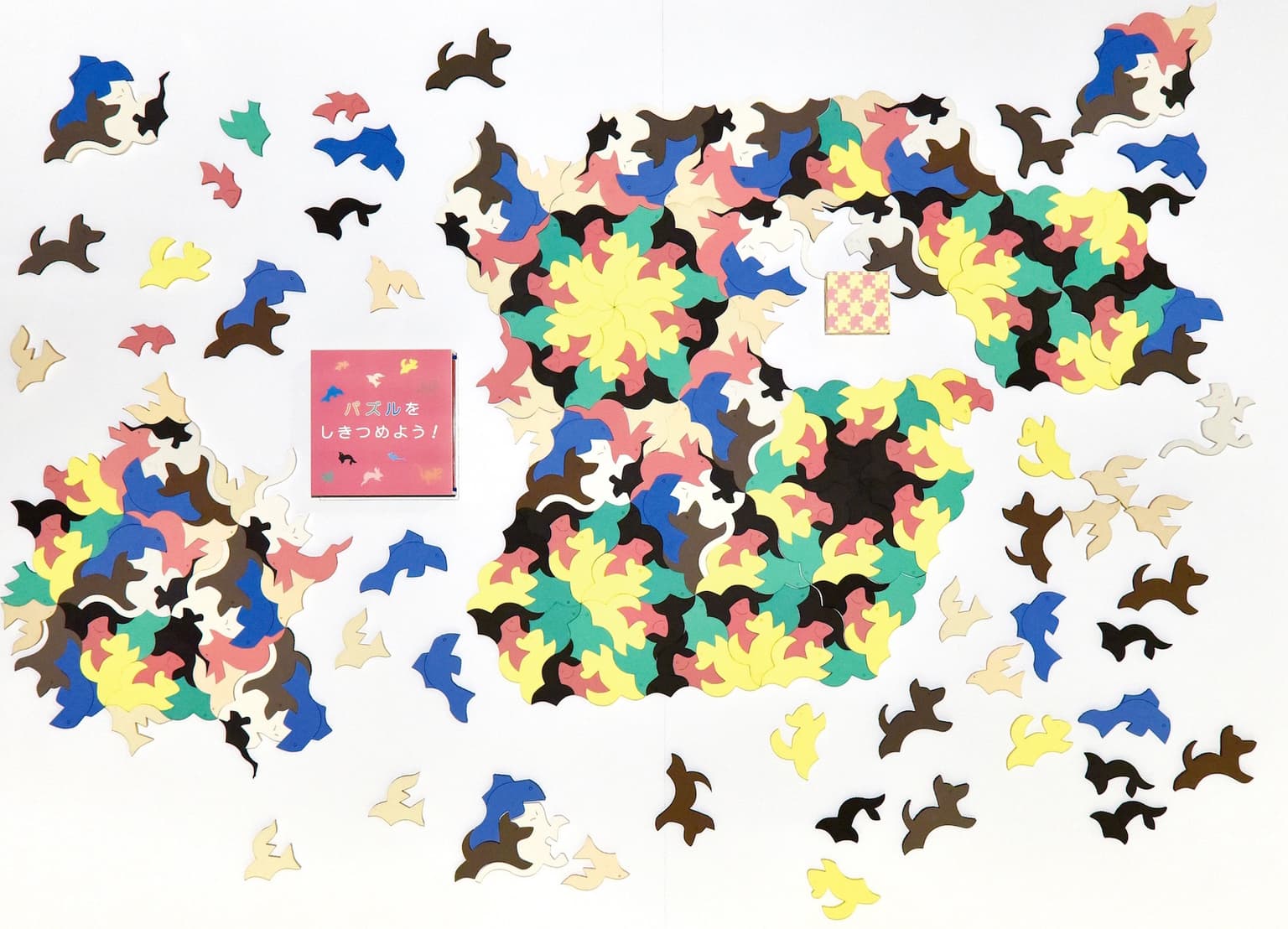 Image for entry 'Random Animal Tessellation on a Steel Wall'
