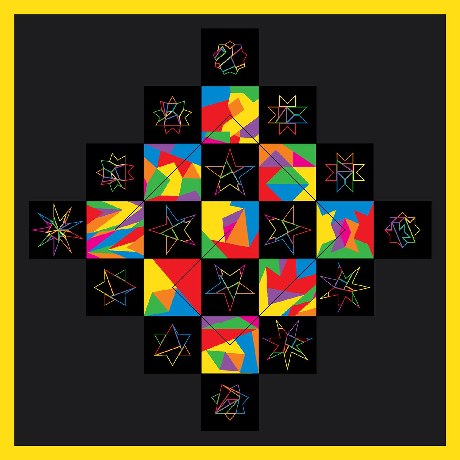 Image for entry 'Crazy Squares, Fractured Stars'