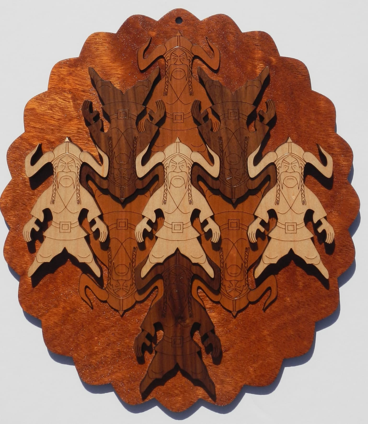Image for entry 'Viking in Wood Relief'