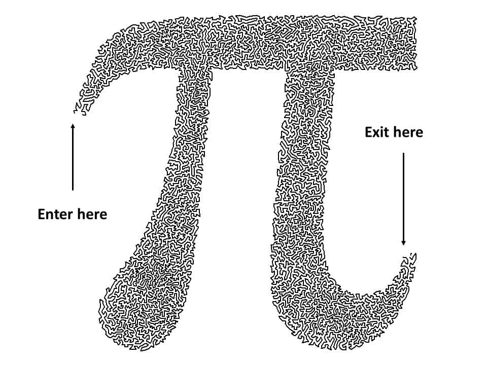 Image for entry 'Pi TSP Art Maze'