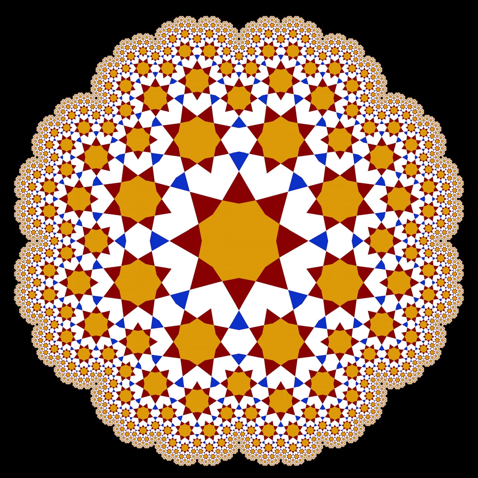 Image for entry 'Islamic 8-fold Fractal Flower (Median)'