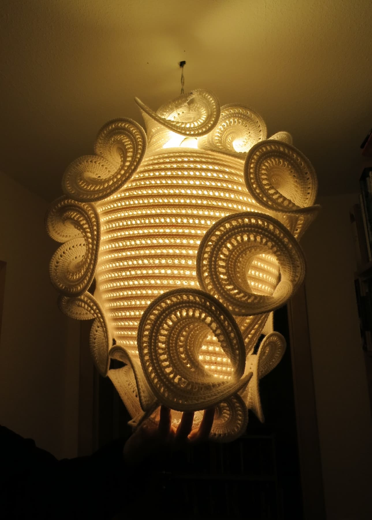 Image for entry 'Egg Shaped Lamp with hyperbolic decoration'