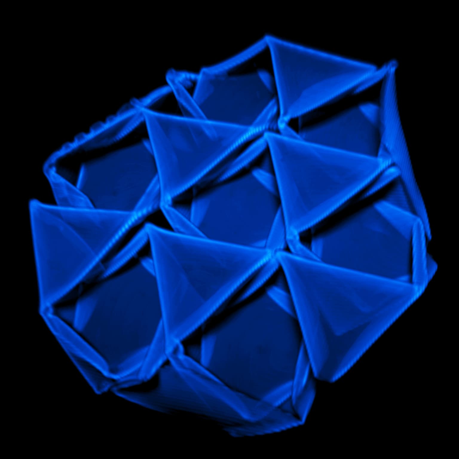 Image for entry 'Micro Origami Octet Truss in Soft Polymer Gel'