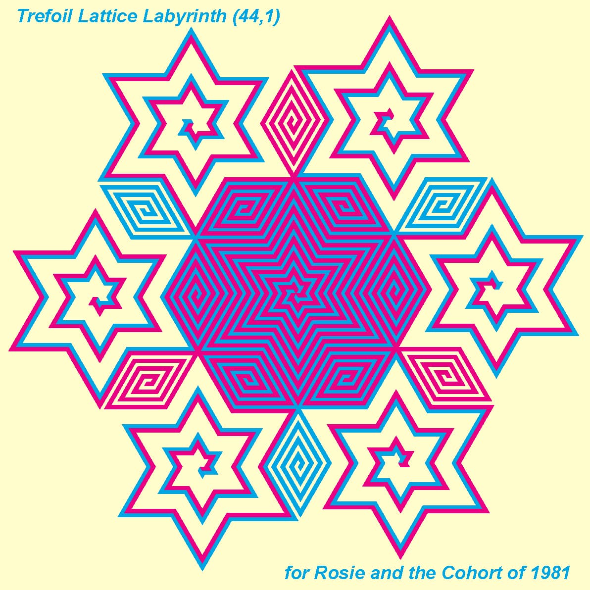Image for Trefoil Lattice Lattice labyrinth (44,1)