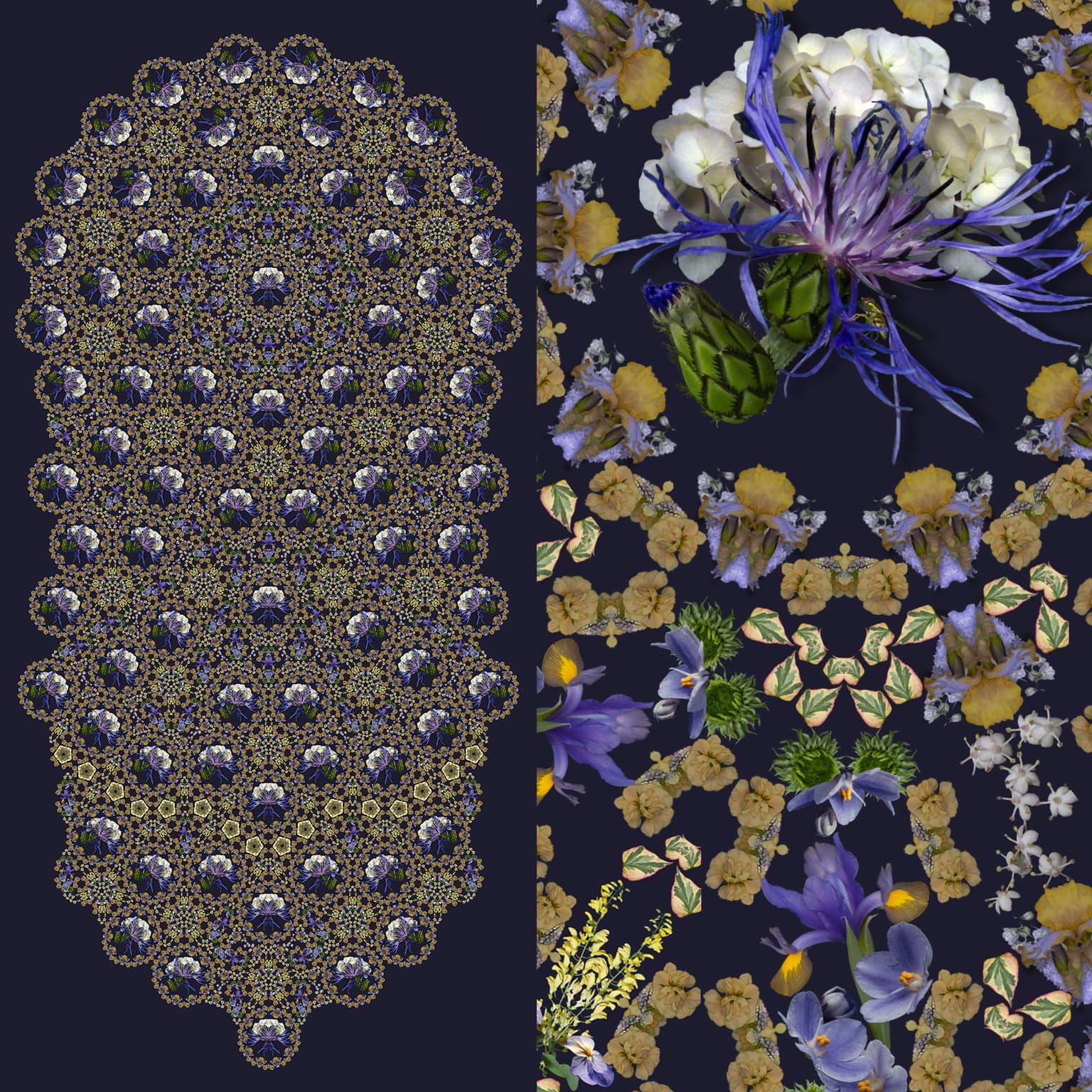 Image for Bachelor Buttons, Violets and Stock