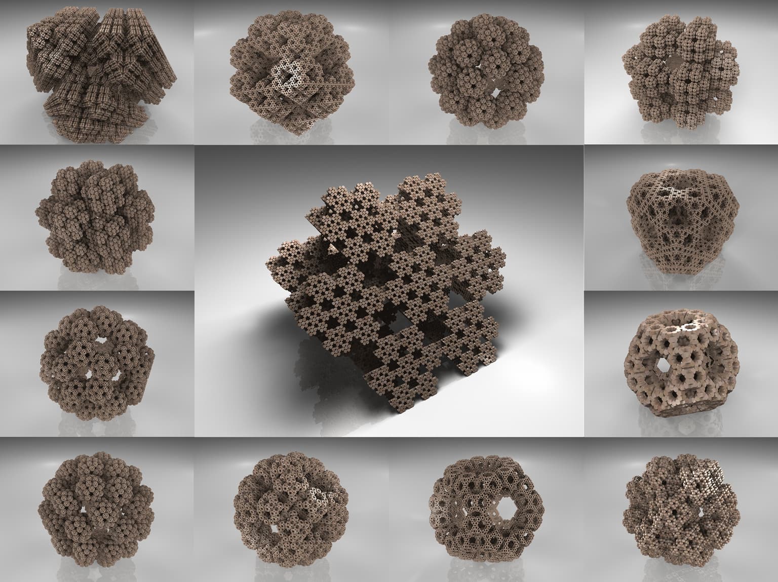 Image for entry 'Fractalizing the archimedean solids.'