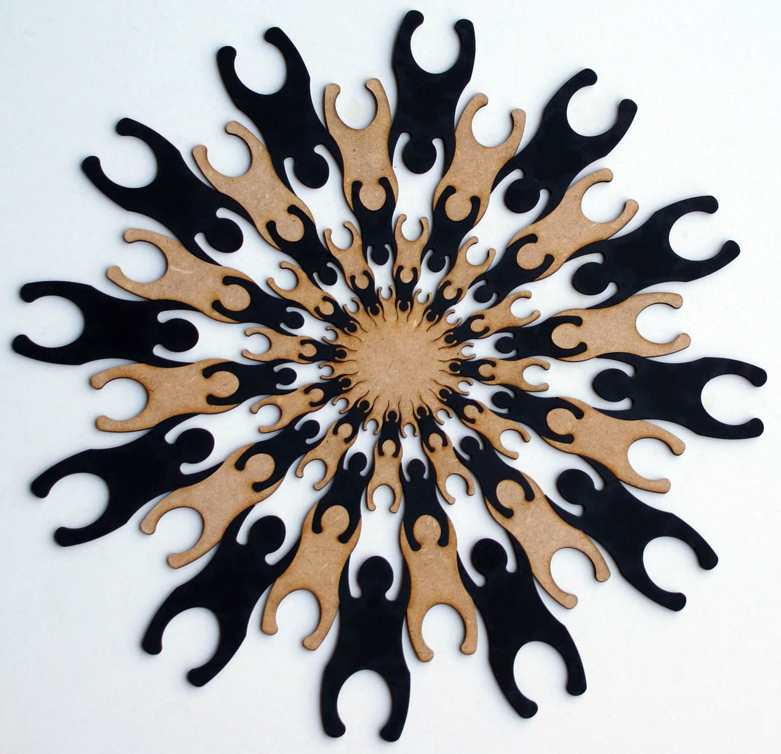 Image for entry 'Man-shaped figures by Thomas van Lankveld'
