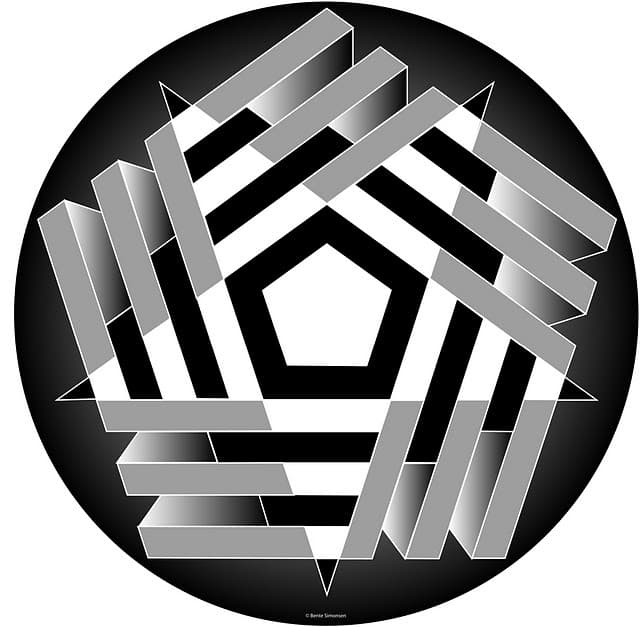 Image for entry 'Floating Pentangle Construction'