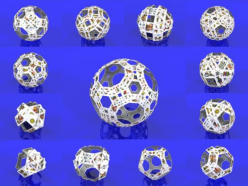 Image for entry 'Following the edges of archimedean solids'