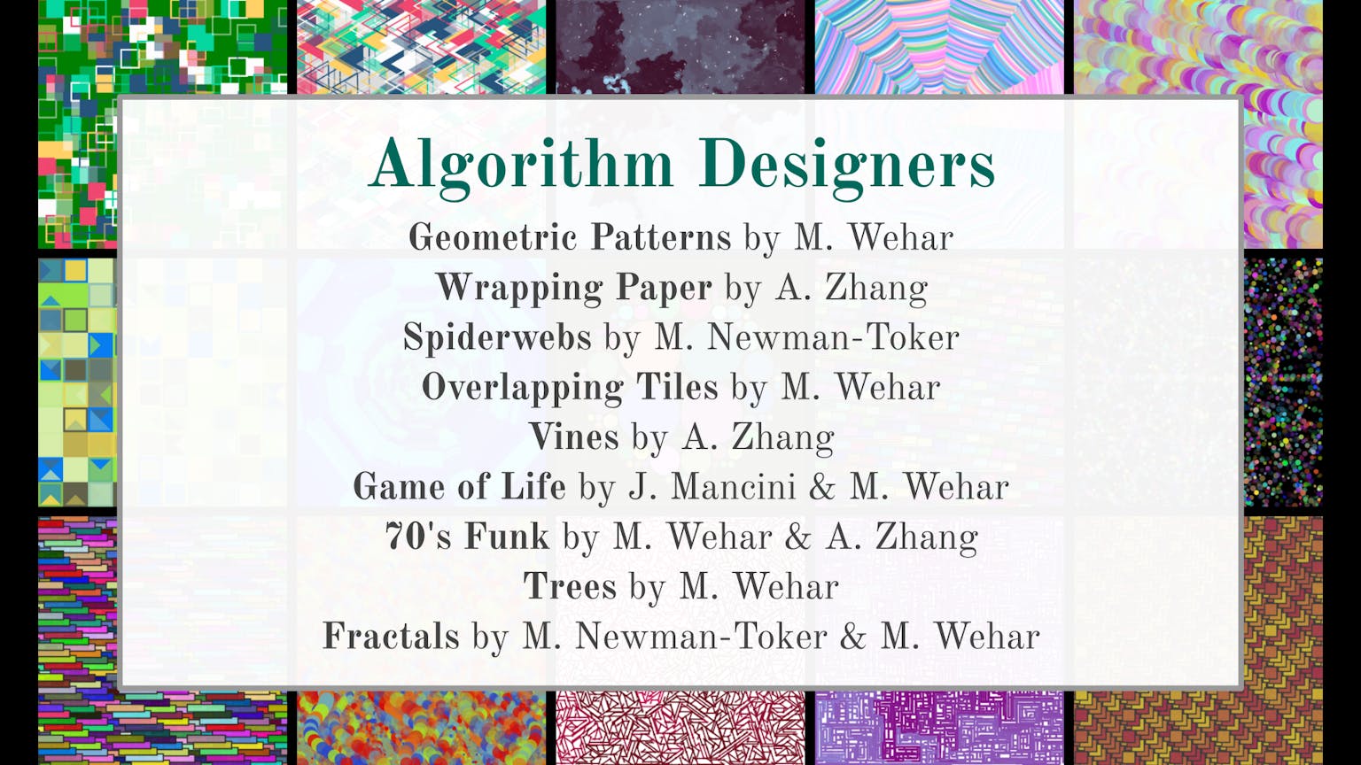 Image for entry 'AlgoArt - Nine Drawing Algorithms'